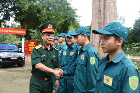 Bộ Chỉ huy Quân sự tỉnh Tây Ninh thăm, kiểm tra các đơn vị trên tuyến biên giới