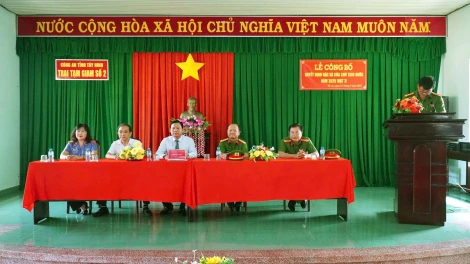 Tây Ninh: Công bố quyết định đặc xá tại Trại tạm giam số 2
