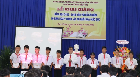 Trường Thể dục Thể thao tỉnh Tây Ninh khai giảng năm học 2025 – 2026