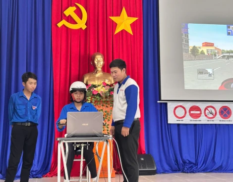 Xã Châu Thành: Tập huấn kỹ năng lái xe an toàn cho đoàn viên, thanh niên