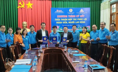 Ký kết thỏa thuận hợp tác Chương trình phúc lợi đoàn viên và người lao động