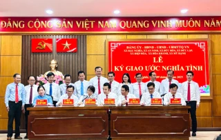 Các xã khu vực Đức Hòa ký kết giao ước nghĩa tình