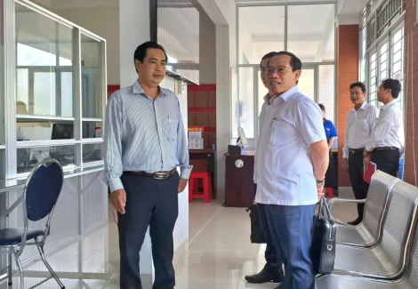 Đoàn công tác Bộ Nội vụ khảo sát việc thực hiện chính quyền 2 cấp tại phường Tân An