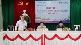Hội thảo về công tác thi hành pháp luật bảo vệ môi trường tại phường Gia Lộc