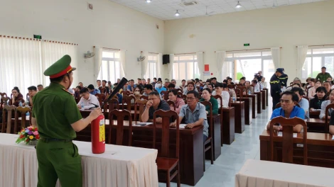 Tân Biên: Tuyên truyền về phòng cháy, chữa cháy và cứu nạn, cứu hộ