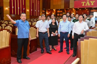 Lãnh đạo tỉnh khảo sát địa điểm tổ chức Đại hội đại biểu Đảng bộ tỉnh lần thứ I, nhiệm kỳ 2025-2030