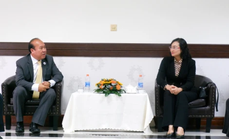 Đoàn công tác Campuchia chào xã giao lãnh đạo Bộ Công Thương