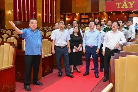 Lãnh đạo tỉnh khảo sát địa điểm tổ chức Đại hội đại biểu Đảng bộ tỉnh lần thứ I, nhiệm kỳ 2025-2030