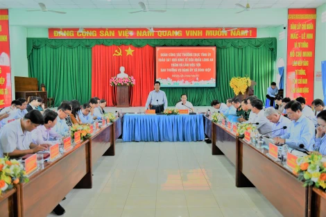 Phó Bí thư Thường trực Tỉnh ủy Nguyễn Mạnh Hùng làm việc với Đảng ủy xã Bình Hiệp