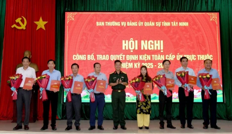 Tây Ninh: Chỉ định Bí thư xã, phường tham gia Ban Chấp hành Đảng bộ Ban Chỉ huy phòng thủ khu vực