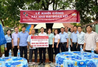 Phường Trảng Bàng khởi công xây dựng nhà Đại đoàn kết