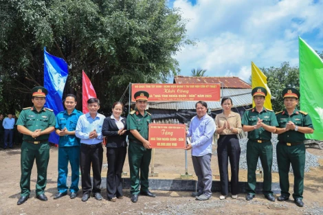 Bộ CHQS tỉnh Tây Ninh khởi công xây dựng 'Nhà tình nghĩa Quân – Dân'