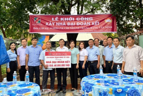 Phường Trảng Bàng khởi công xây dựng nhà Đại đoàn kết