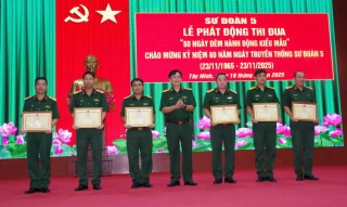 Sư đoàn 5 phát động thi đua cao điểm '60 ngày hành động kiểu mẫu'