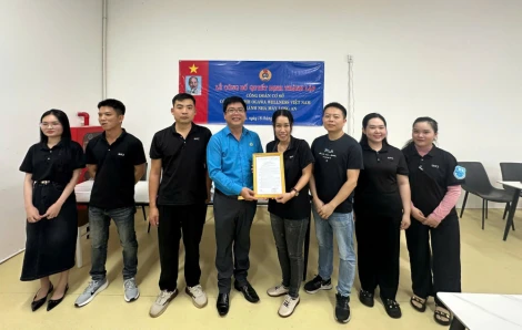 Thành lập mới 2 công đoàn cơ sở trong doanh nghiệp