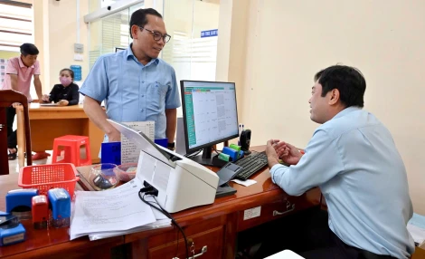 Tổ công tác Bộ Nội vụ khảo sát việc thực hiện chính quyền địa phương 2 cấp tại xã Mỹ Yên