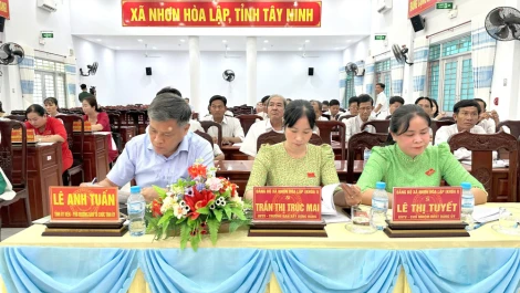 Ban Chấp hành Đảng bộ xã Nhơn Hòa Lập tổ chức Hội nghị lần thứ 3
