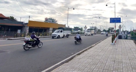 Tạm ngưng lưu thông qua cầu Thái Hòa từ 22 giờ ngày 23/9 đến 5 giờ ngày 24/9
