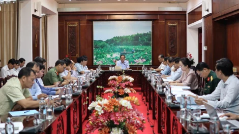Lãnh đạo tỉnh làm việc với Ban Quản lý Khu kinh tế tỉnh về các dự án tại Khu kinh tế cửa khẩu Mộc Bài