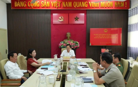 Đại biểu Quốc hội Huỳnh Thanh Phương làm việc với các cơ quan tư pháp trước Kỳ họp thứ 10, Quốc hội khóa XV