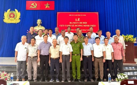 Chiều 24/9, Chi hội Cựu Công an Nhân dân (CAND) xã Dương Minh Châu tổ chức Lễ ra mắt và công bố các quyết định thành lập, chỉ định ban lãnh đạo Chi hội.
