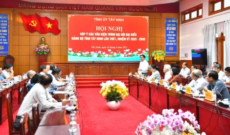 Nguyên lãnh đạo tỉnh đóng góp các văn kiện trình Đại hội đại biểu Đảng bộ tỉnh lần thứ I, nhiệm kỳ 2025-2030