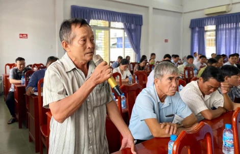 Đoàn đại biểu Quốc hội tỉnh tiếp xúc cử tri xã An Lục Long