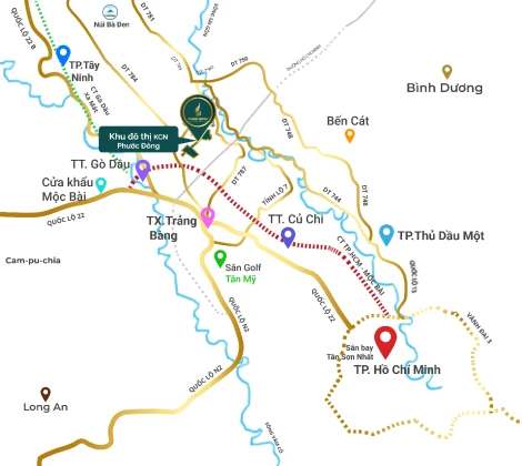 Phước Đông New City: Vị trí vàng cùng hạ tầng, tiện ích hiện đại