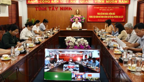 Họp Tổ công tác số 4 về tháo gỡ khó khăn, vướng mắc trong vận hành mô hình chính quyền địa phương hai cấp
