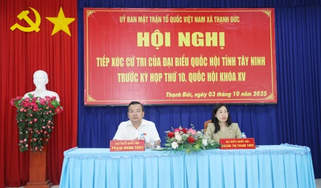 Cử tri xã Thạnh Đức kiến nghị nhiều nội dung sau 3 tháng thực hiện chính quyền địa phương 2 cấp