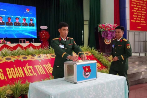 Đại úy Đào Xuân Thông giữ chức Bí thư Đoàn cơ sở Trung đoàn 174, nhiệm kỳ 2025-2030