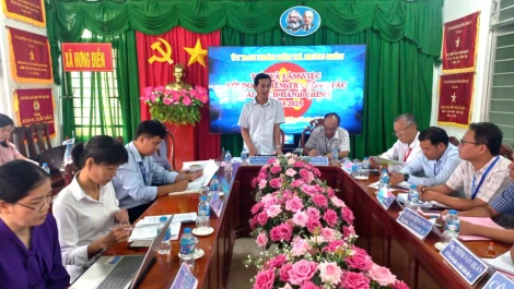 Kiểm tra công tác cải cách hành chính tại xã Hưng Điền