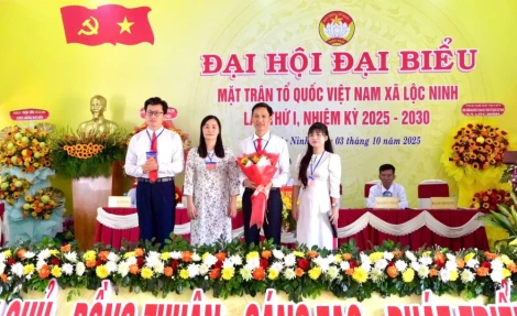 Ông Huỳnh Trung Tấn giữ chức Chủ tịch UBMTTQ Việt Nam xã Lộc Ninh khóa I, nhiệm kỳ 2025-2030