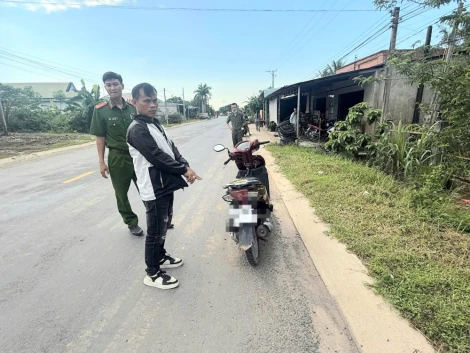 Công an xã Mỹ Quý bắt giữ đối tượng truy nã