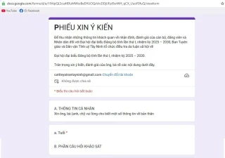 Ban Tuyên giáo và Dân vận Tỉnh ủy tổ chức điều tra dư luận xã hội về Đại hội đại biểu Đảng bộ tỉnh Tây Ninh lần thứ I, nhiệm kỳ 2025-2030