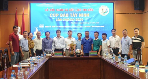 Bốc thăm, chia bảng thi đấu và ra mắt Giải bóng đá Cúp Báo Tây Ninh lần thứ XV – năm 2025