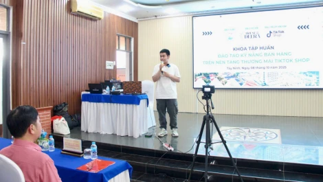 Tập huấn kỹ năng bán hàng trên TikTok Shop cho doanh nghiệp và cơ sở sản xuất, kinh doanh