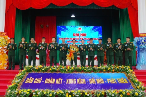Thiếu tá Nguyễn Văn Tuấn giữ chức Bí thư Đoàn cơ sở Trung đoàn 4, nhiệm kỳ 2025-2030