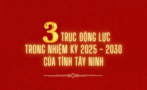 3 trục động lực trong nhiệm kỳ 2025-2030 của tỉnh Tây Ninh