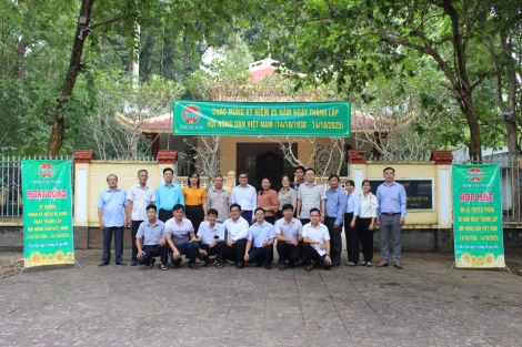 Hội Nông dân tỉnh Tây Ninh về nguồn, kỷ niệm 95 năm Ngày truyền thống