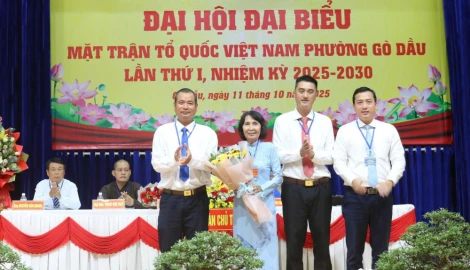 Ông Nguyễn Huỳnh Ninh Hải giữ chức Chủ tịch UBMTTQ Việt Nam phường Gò Dầu
