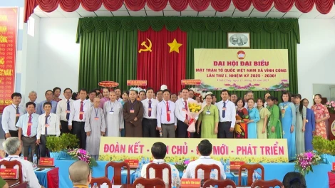 Ông Võ Thành Thật giữ chức Chủ tịch UBMTTQ Việt Nam xã Vĩnh Công