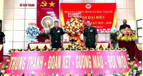 Ông Nguyễn Minh Khá giữ chức Chủ tịch Hội Cựu chiến binh xã Hậu Thạnh, nhiệm kỳ 2025-2030