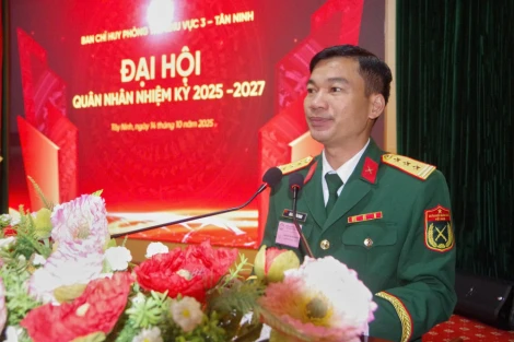 Ban Chỉ huy Phòng thủ khu vực 3 – Tân Ninh: Đại hội Quân nhân nhiệm kỳ 2025-2027