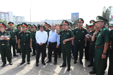 Thượng tướng Hoàng Xuân Chiến kiểm tra công tác chuẩn bị Giao lưu hữu nghị quốc phòng biên giới Việt Nam – Campuchia