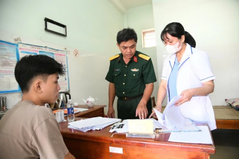 Bộ Chỉ huy Quân sự tỉnh Tây Ninh kiểm tra công tác khám sơ tuyển nghĩa vụ quân sự