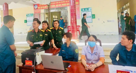 Bộ Chỉ huy Quân sự tỉnh Tây Ninh kiểm tra công tác khám sơ tuyển nghĩa vụ quân sự