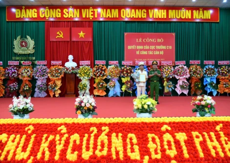 Công bố quyết định về công tác cán bộ tại Trại giam Cây Cầy