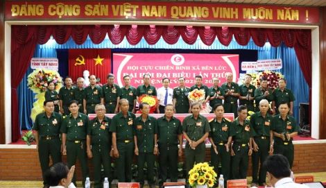 Ông Bùi Văn Bụi giữ chức Chủ tịch Hội Cựu chiến binh xã Bến Lức, nhiệm kỳ 2025-2030