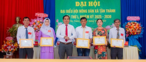 Ông Phan Văn The giữ chức Chủ tịch Hội Nông dân xã Tân Thành